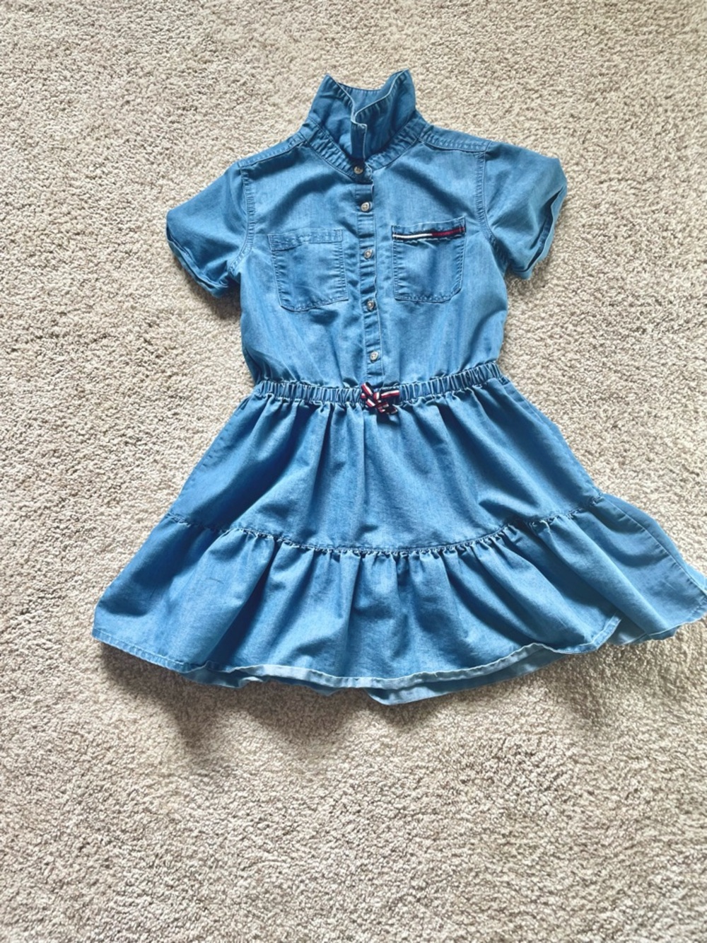 Girls' Tommy Hilfiger Light Blue Denim Dress